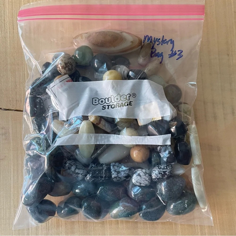 Mystery Bag #3 Gemstone Beads Crafting Jewelry Making Multicolor Neutral